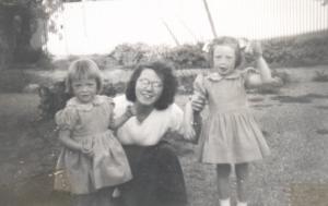 Mum Wendy right - Faye left circa 1951